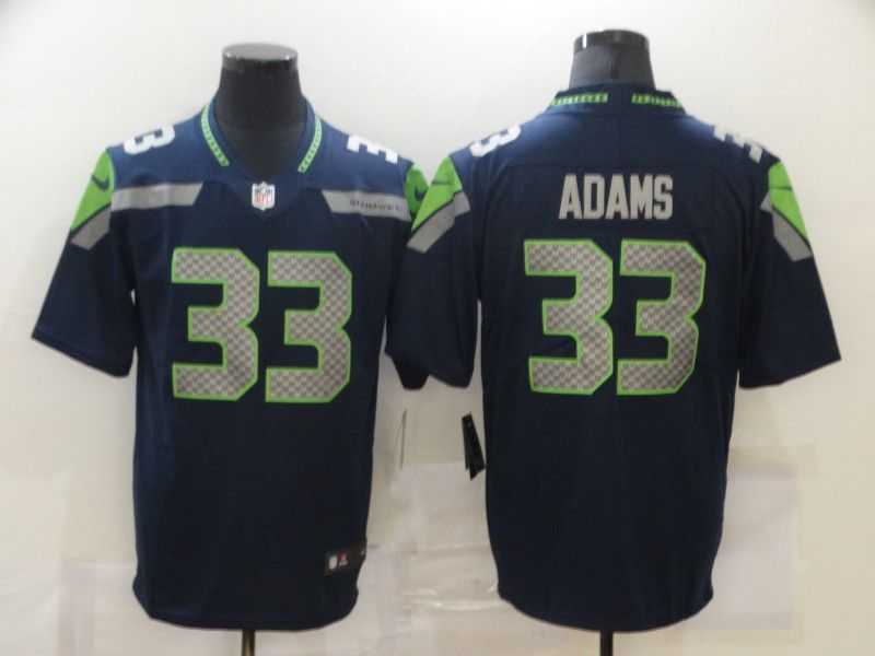Men Seattle Seahawks 33 Adams Blue Nike Limited Vapor Untouchable NFL Jerseys